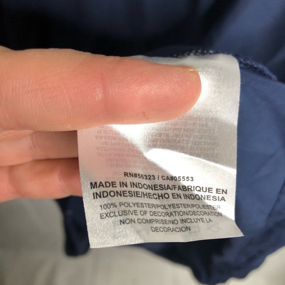 Nike Mens Full Zip Running Windbreaker Jacket Blue Size Medium NWT Berkley Logo - Picture 4 of 6